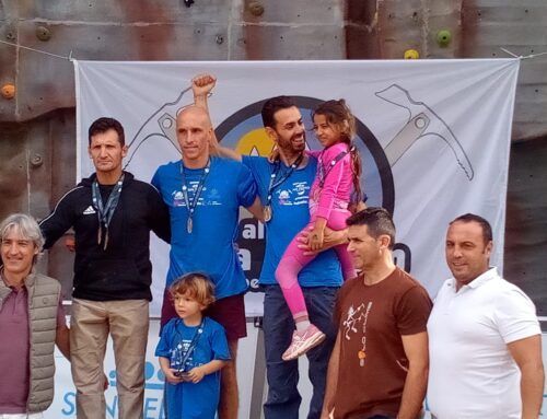 Sarko Blanco y Ángela Pérez del CEM Campeones de Andalucía de Escalada de dificultad